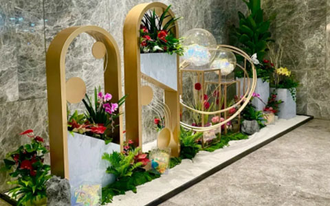 室内绿植景观设计，写字楼绿植租摆几多钱?